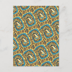 POSTAL SILLY GIRAFFE LARGO CUELLO Y PUNTOS, FUNNY FOLLETO