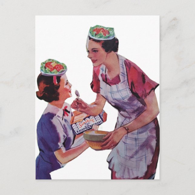 Postal Silly Salad Hats collage (Anverso)