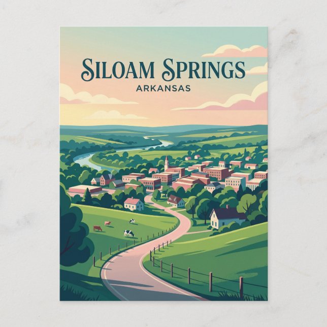 Postal Siloam Springs EE. UU. (Anverso)