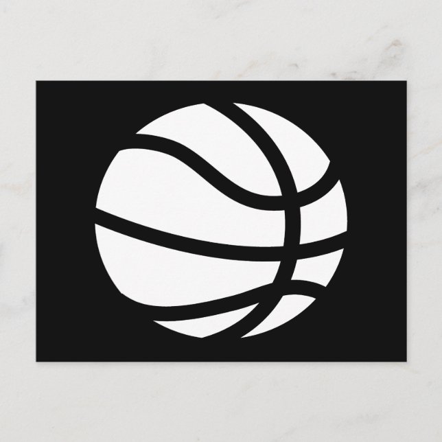 Postal silueta de baloncesto (Anverso)
