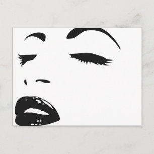 Postal silueta de belleza (más grande)