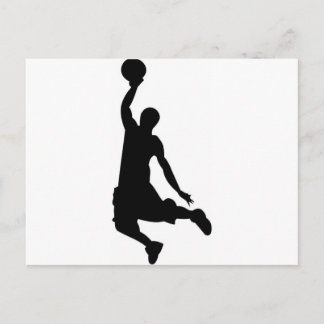Postal Silueta de jugador de baloncesto