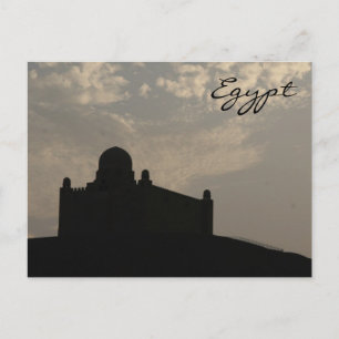 Postal silueta de mausoleo