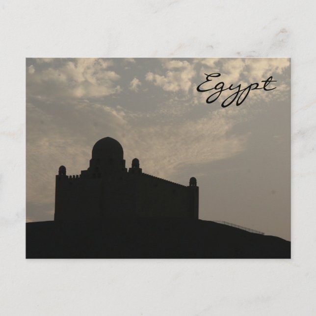 Postal silueta de mausoleo (Anverso)