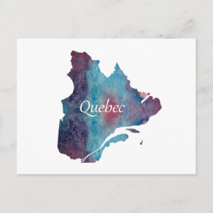 Postal Silueta de Quebec