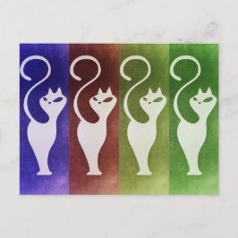 Postal Silueta del blanco de Aristocats