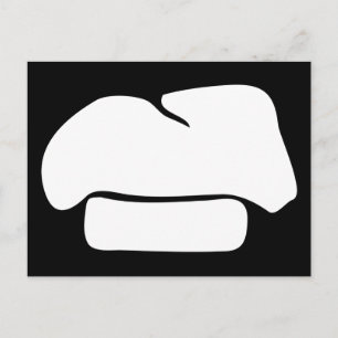 Postal silueta gorra de chef