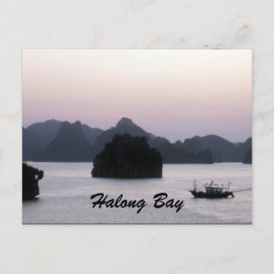 Postal silueta halong