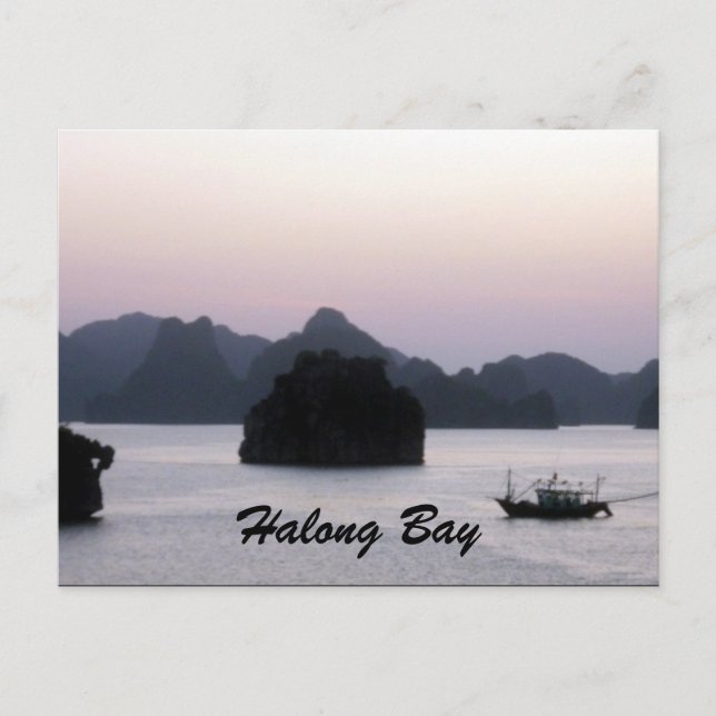 Postal silueta halong (Anverso)