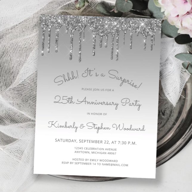 Postal Silver 25th Anniversary Surprise Party (Subido por el creador)