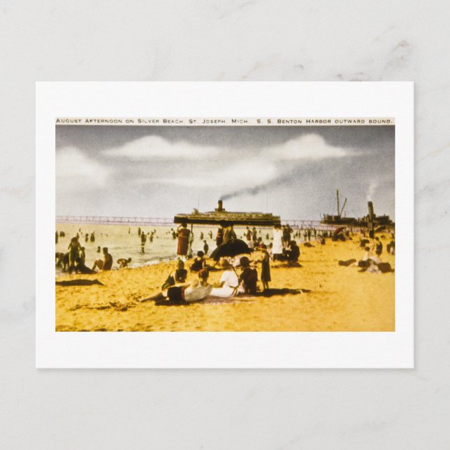 Postal Silver Beach, St. Joseph, Michigan (Anverso)