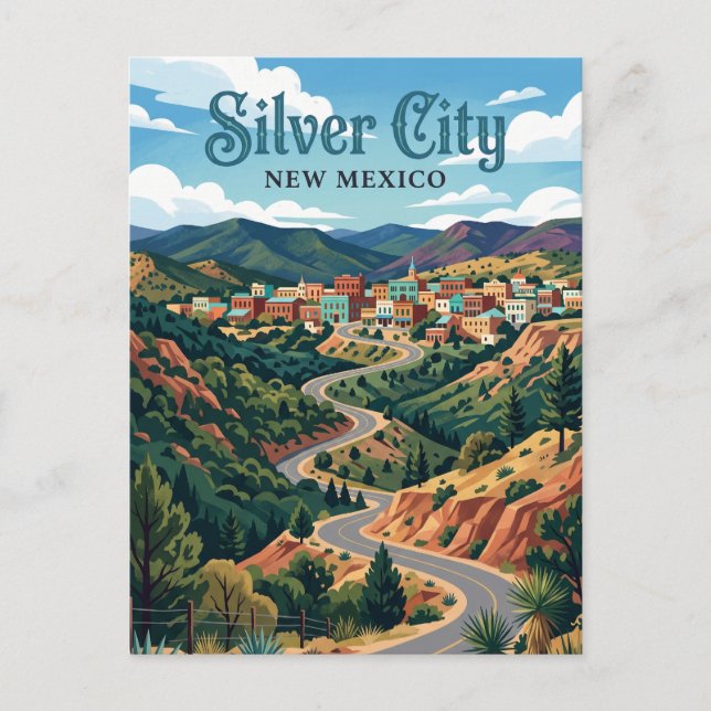 Postal Silver City EE. UU. (Anverso)