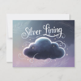 Postal Silver Lining Wolke gemalt