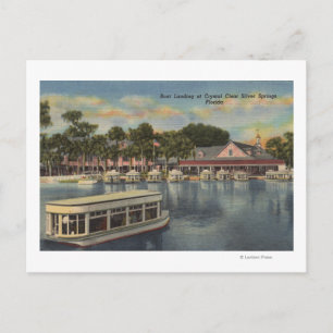 Postal Silver Springs, FL - Vista costera del barco