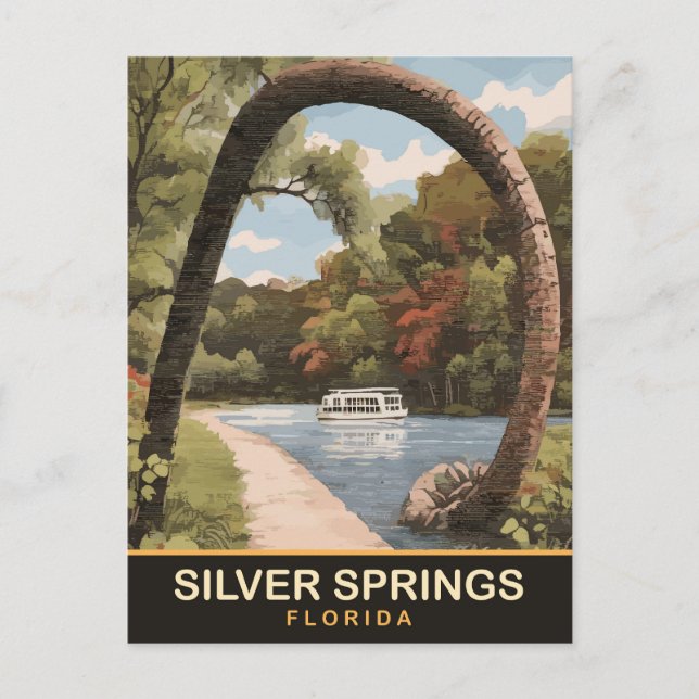 Postal Silver Springs, Florida (Anverso)