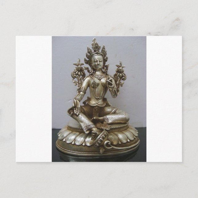 POSTAL SILVER TARA BUDDHIST GODDESS (Anverso)