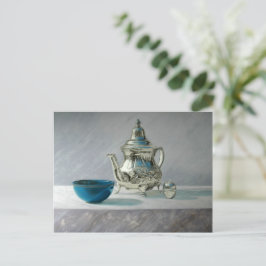 Postal Silver Teapot Postcard