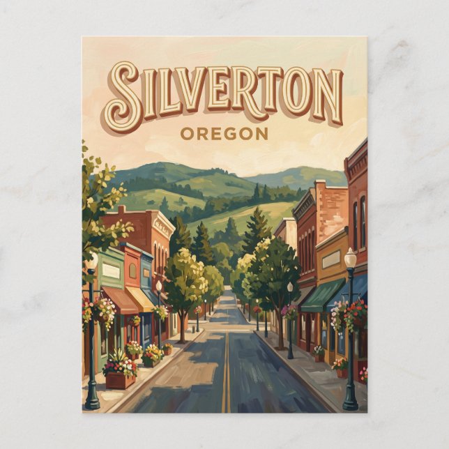 Postal Silverton Oregón (Anverso)