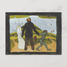 Postal Simberg Vägskälet Tienhaarassa CC0425