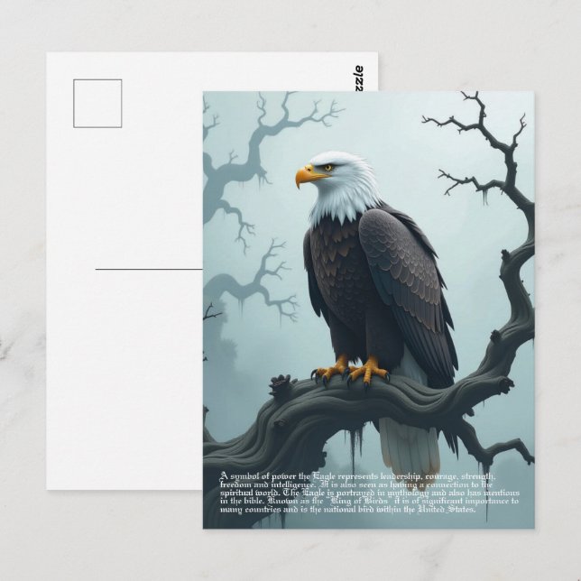 Postal Simbolismo de águila (Anverso / Reverso)