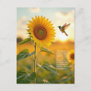 Postal Simbolismo del Girasol