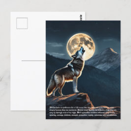 Postal Simbolismo del lobo