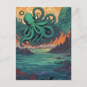 Postal Simbolismo místico de Cthulhu