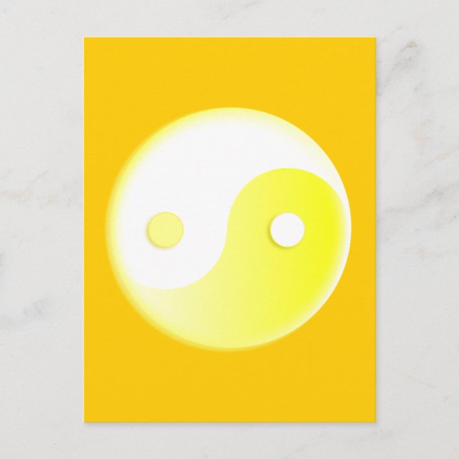 Postal Símbolo amarillo brillante/amarillo (Anverso)
