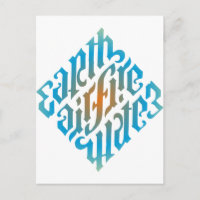 Símbolo azul de elementos de Illuminati