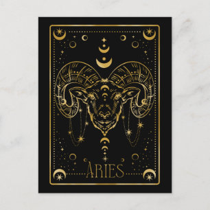 Postal Símbolo de Aries zodiac
