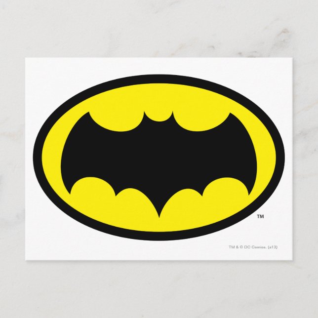 Postal Símbolo de Batman (Anverso)