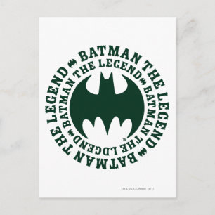 Postal Símbolo de Batman   El logotipo de la leyenda