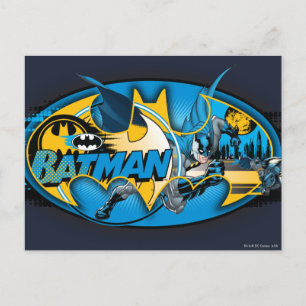 Postal Símbolo de Batman Logotipo clásico