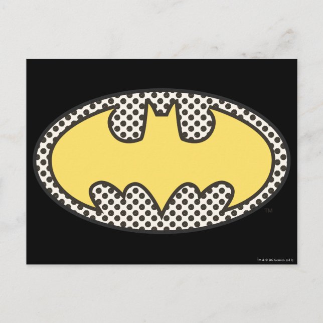 Postal Símbolo de Batman | Logotipo Showtime (Anverso)