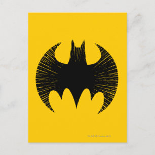 Postal Símbolo de Batman   Logotipo Streak