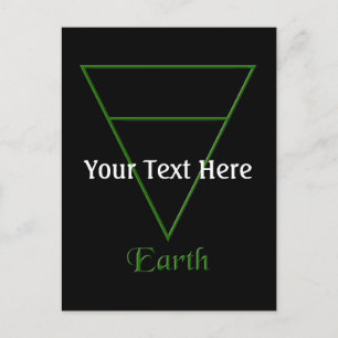 Postal Símbolo de elemento terrestre de Pagan caído