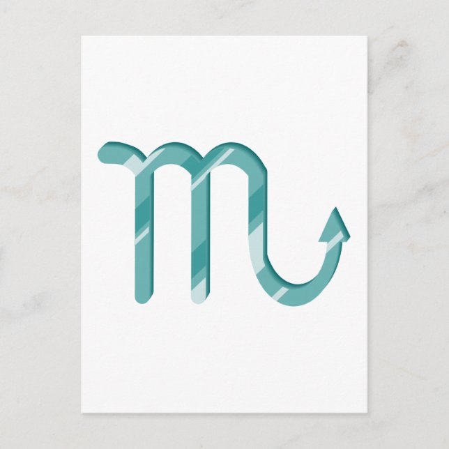 Postal Símbolo de escorpión (Anverso)