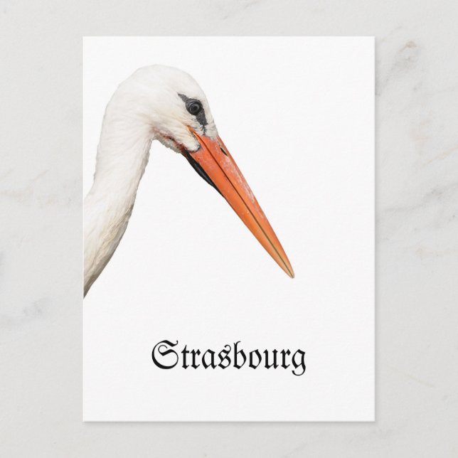 Postal Símbolo de Estrasburgo, Alsacia (Anverso)