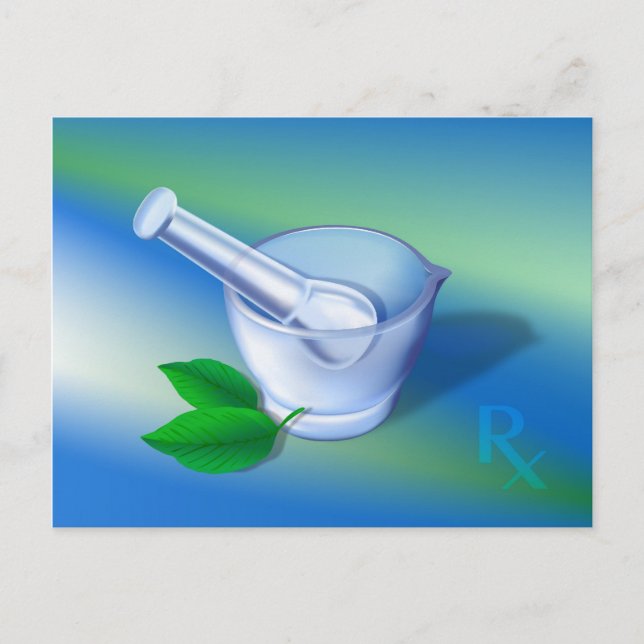 Postal Símbolo de farmacia (Anverso)