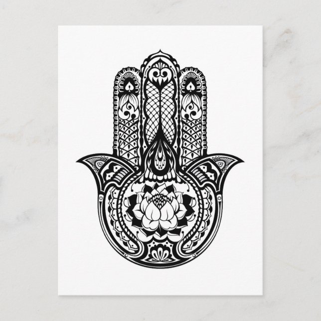 Postal Símbolo de Hamsa inspirado (Anverso)