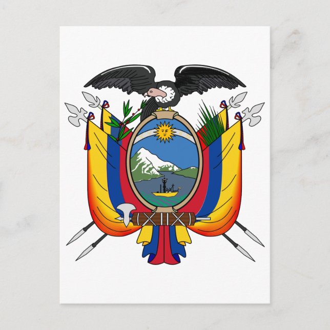 Postal Símbolo de la Heraldría del Escudo Oficial de Arma (Anverso)