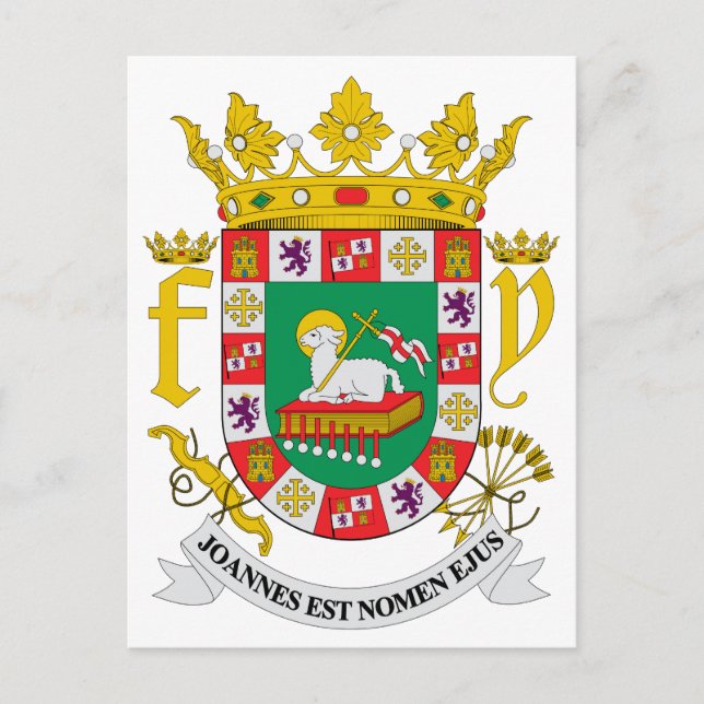 Postal Símbolo de la herencia del escudo de armas oficial (Anverso)