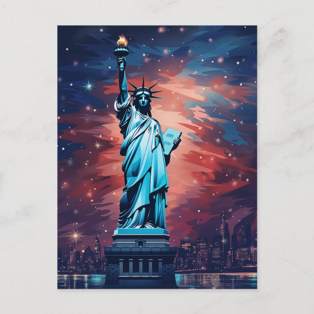 Postal Símbolo de la independencia estadounidense #2 (Anverso)