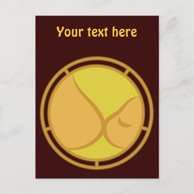 Postal Símbolo de lactancia materna (Anverso)