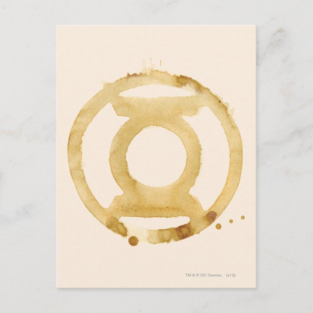 Postal Símbolo de linterna de café (Anverso)