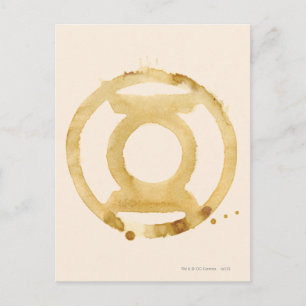 Postal Símbolo de linterna de café