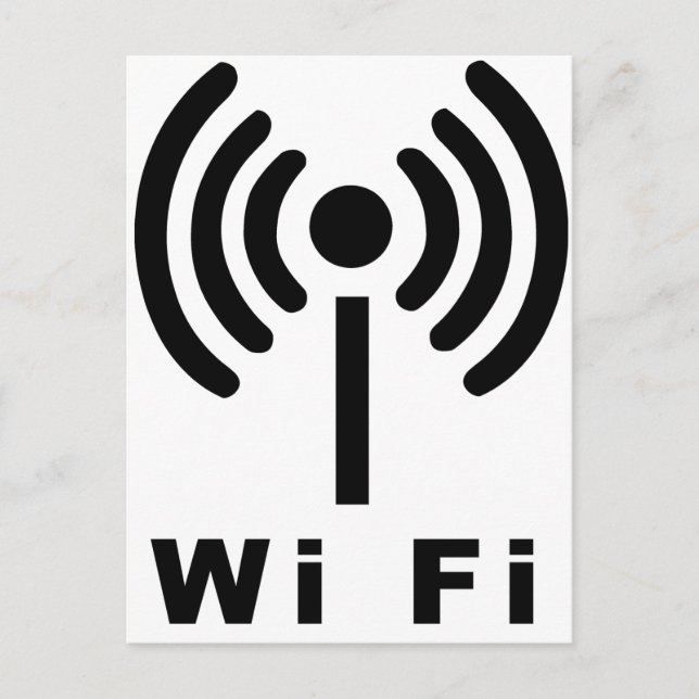 Postal Símbolo de los Wi Fi (Anverso)