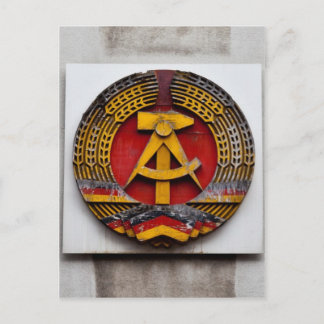 Postal Símbolo de martillo y esquisto comunista