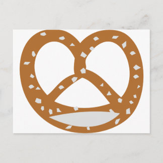 Postal símbolo de panadería pretzel