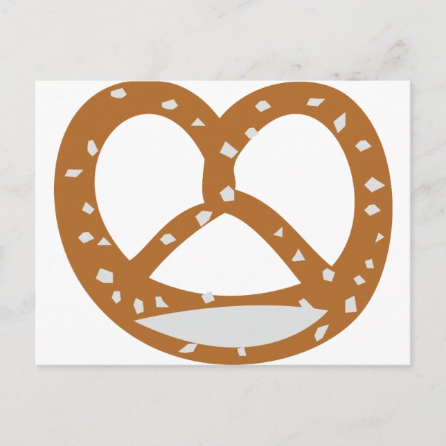Postal símbolo de panadería pretzel (Anverso)